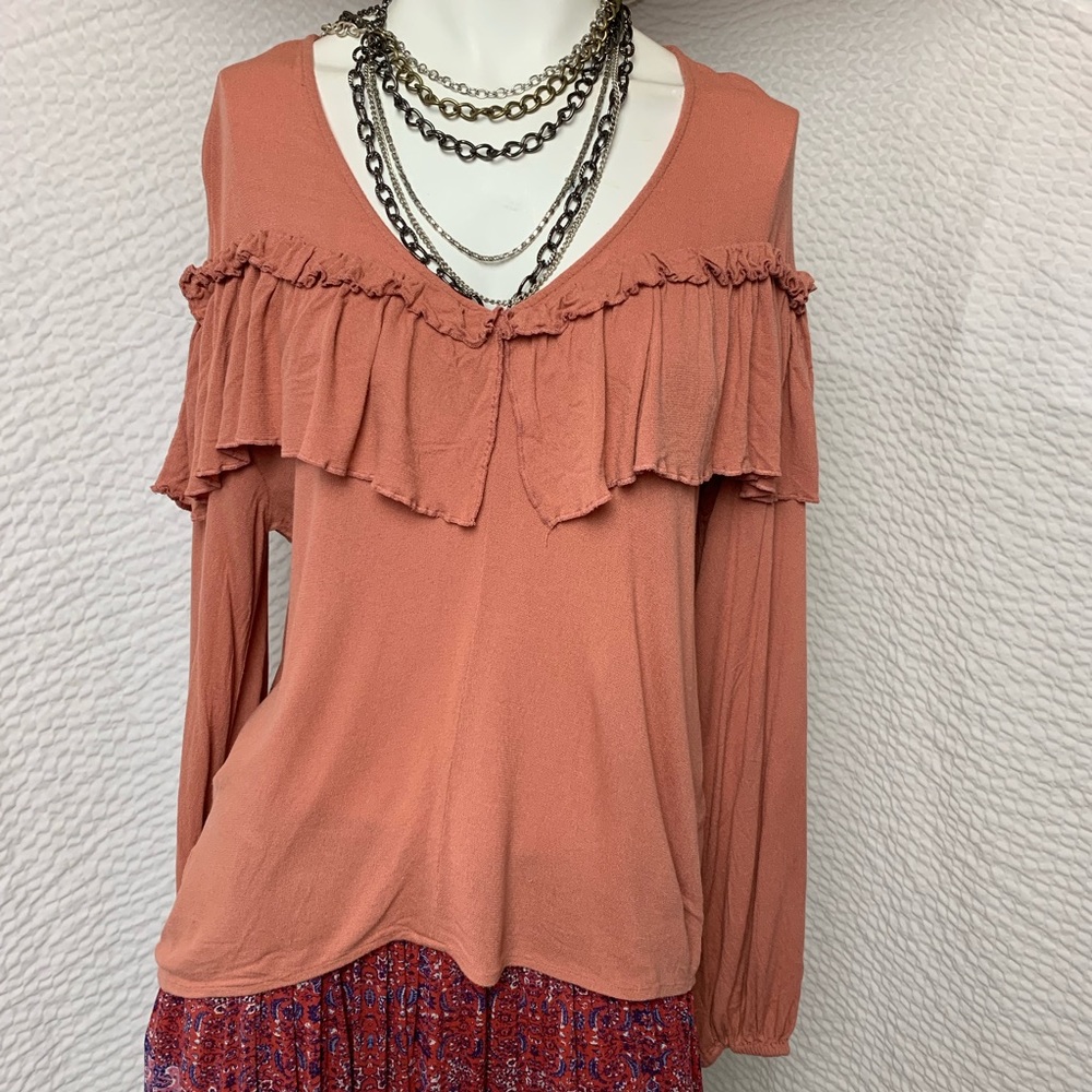 Leith Long Sleeve Blouse Size S